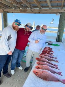 Two anglers fishing in Orange Beach, Alabama