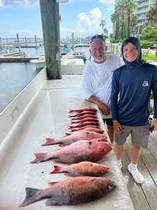 Two anglers fishing at Orange Beach