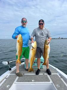Two people fishing at Orange Beach