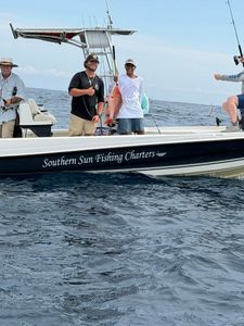 Red snapper caught during fishing charter in Orange Beach Alabama