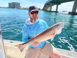 Redfish caught while fishing in Orange Beach AL
