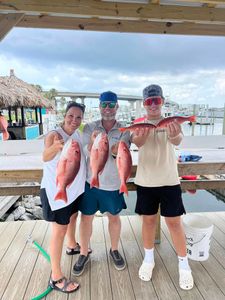 Three anglers with three fish from AL