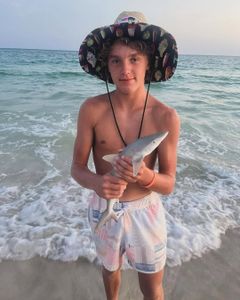One Atlantic Sharpnose Shark, 7 inches long, caught while fishing in FL