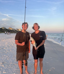 Two people fishing in Florida