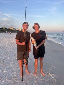 2 people fishing at Santa Rosa Beach