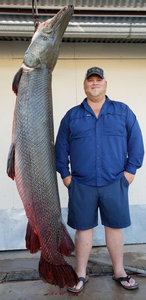 Angler enjoying fishing trip in TX