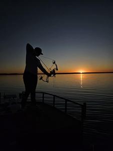 Scenic view of a lake with mountains in Del Rio