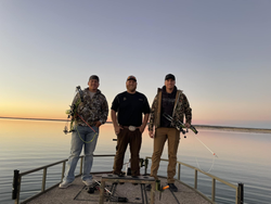Three anglers fishing in Texas