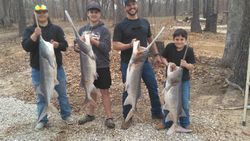 Exciting fishing trip in MO with 4 anglers catching 4 big fish
