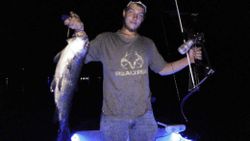 A person fishing in California
