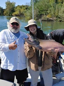 Angling couple enjoying a fishing trip in California