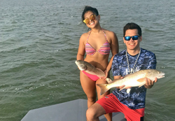 Two anglers fishing in TX