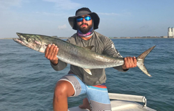 Catch of the day: a 28-inch King Mackerel landed in TX while fishing