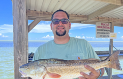 Redfish caught while fishing at South Padre Island