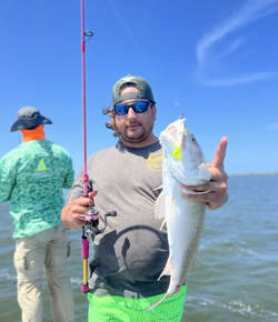 Angler with a big fish caught at South Padre Island
