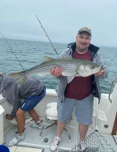 Striped bass caught during fishing in MA