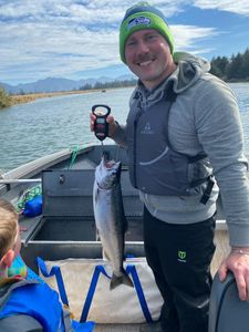 Angler fishing for sea trout in OR