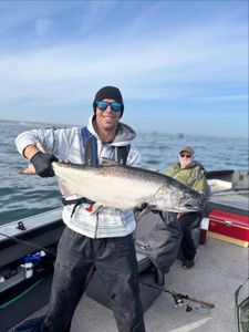 Two people fishing in Corvallis