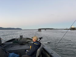 Perfect afternoon for trolling on calm water. Weather cleared up nicely!