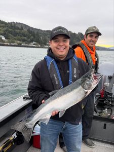 Chinook salmon caught while fishing in OR