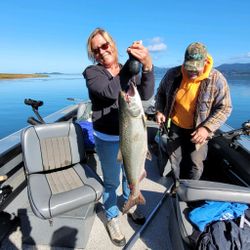 Chinook salmon caught while fishing in OR