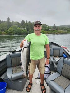 A single coho salmon caught in OR