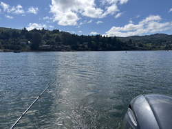 Perfect trolling conditions on the lake today with multiple techniques ready to go.