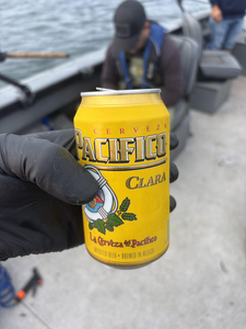 Taking a break between trolling runs on cloudy waters near Corvallis.