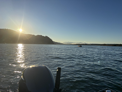 Perfect evening for trolling and drift fishing. Clearing weather made for excellent conditions on the water.