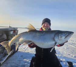 A big bull trout caught at Cranberry Portage