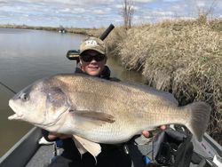 Angler with a 39-inch fish in Cranberry Portage
