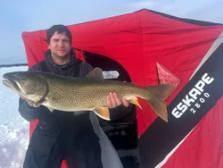 Magnificent lake trout caught in Cranberry Portage