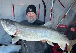 A lone fisherman in MB battling a great catch.