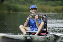 Kids Kayak Fishing Trip in Saranac Lake