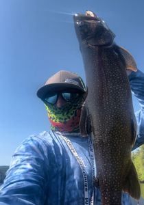 A scenic shot of NY with fishing gear