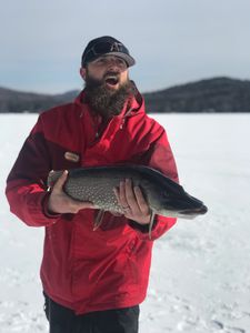 Single angler fishing in New York