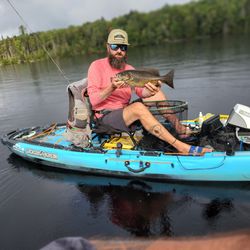 Angler fishing in Saranac Lake