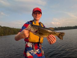 Largemouth bass caught while fishing in NY