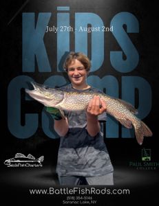Northern Pike fish caught in Saranac Lake