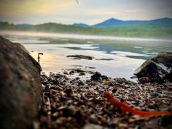 Scenic view of Saranac Lake
