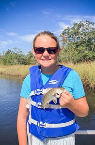 Atlantic croaker catch while fishing in Bagdad FL