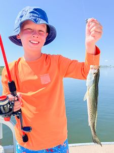 Speckled trout caught fishing in Bagdad FL