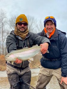 A Coho Salmon fish caught while fishing in PA