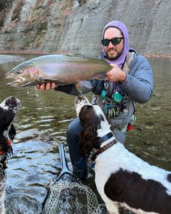 Coho salmon caught while fishing in Pittsburgh