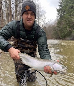 A person fishing in Pittsburgh