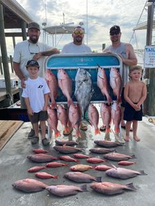 Loaded with red snapper and African pompano!
