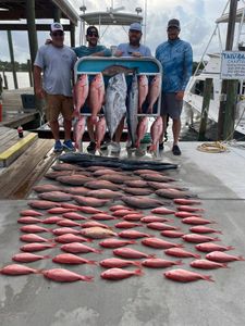 5 African Pompano and King Mackerel fish caught in FL