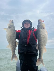 Two big fish caught by an angler in Clarkston