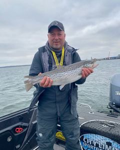 Caught a Sea Trout measuring 20 inches in Clarkston