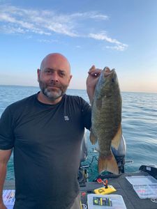Smallmouth bass caught during fishing in MI